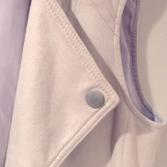 INC Faux Suede Open Front Moto Vest - Picture 6 of 9